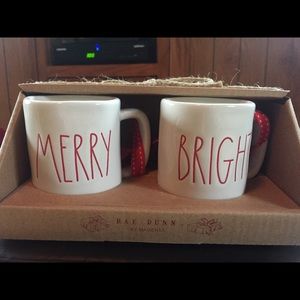 Rae Dunn mini mugs - Merry and Bright